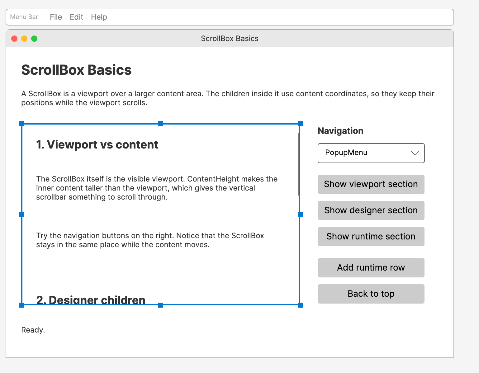 ScrollBox